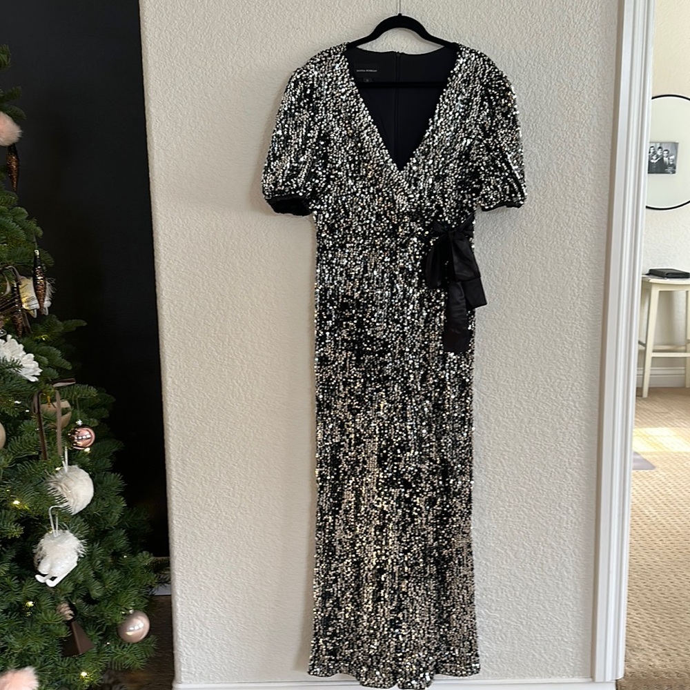 Donna Morgan holiday sequin jumpsuit , size 12